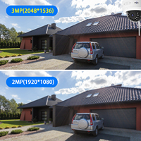 Hiseeu 8CH 3MP 1536P bezprzewodowy zestaw kamery bezpieczeństwa na zewnątrz wodoodporny 1080P 2MP kamera IP System CCTV zestaw z 10.1 "monitorem NVR 2